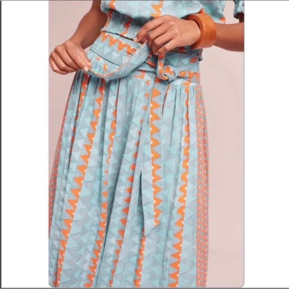 Feather Bone Anthropologie Demetria Wide Leg Cropped Pants - Picture 3 of 9